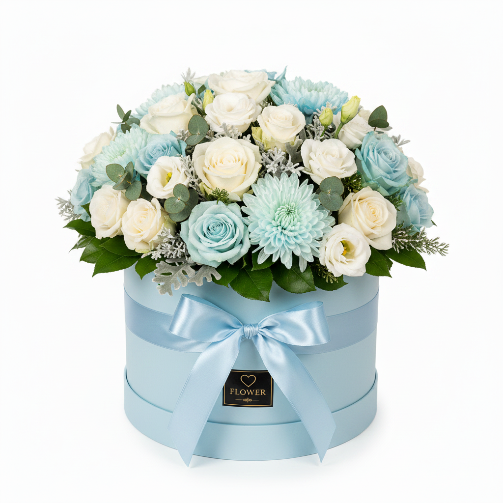 Blue Fantasy | Arrangement in a Box FlowersAthens