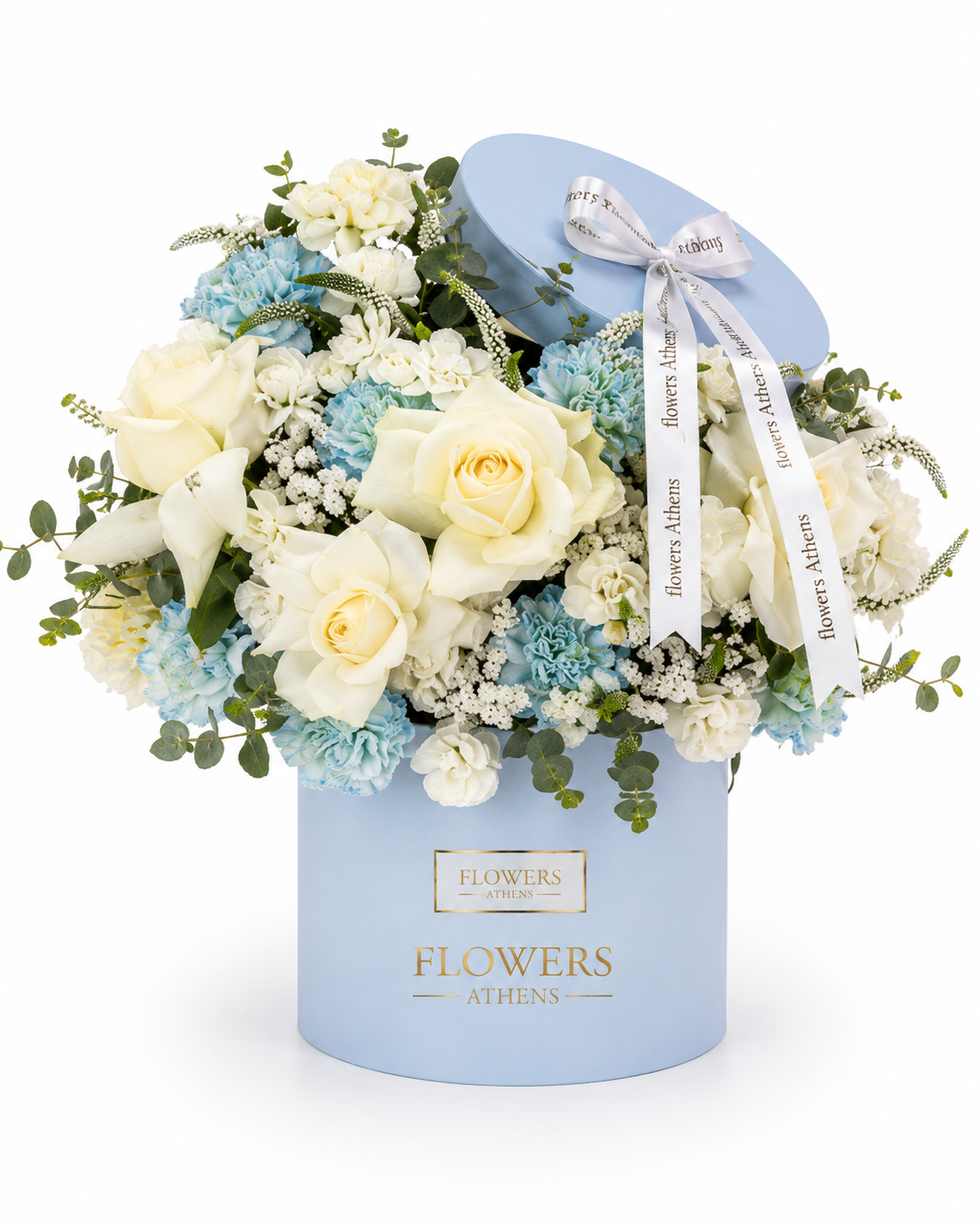 Γαλάζιο Όνειρο | Σύνθεση σε Κουτί FlowersAthens
