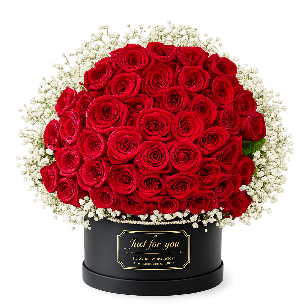 Red Eternity | Arrangement in a Box FlowersAthens
