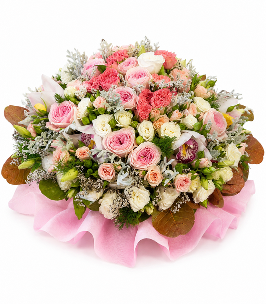 Pink Tenderness | Luxury Bouquet Flowers Athens