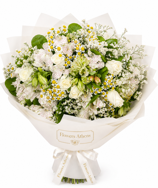 White Innocence | Bouquet Flowers Athens