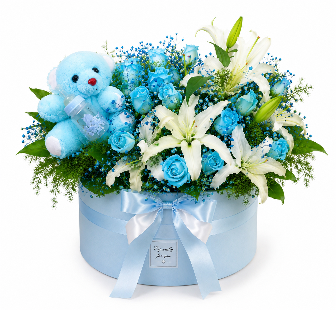 Rainbow | Composition in a Box for a Newborn Baby Boy