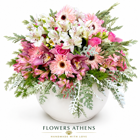 Pink Harmony | Arrangement in Ceramic Vase