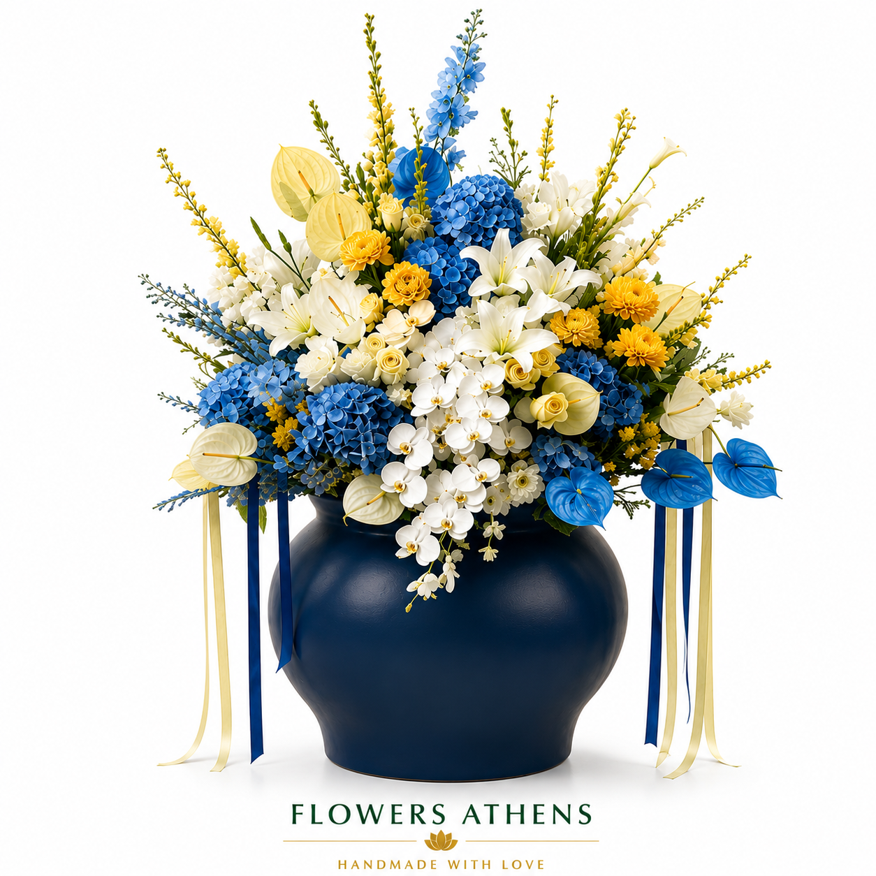 Aegean Grandeur | Arrangement in a Ceramic Vase