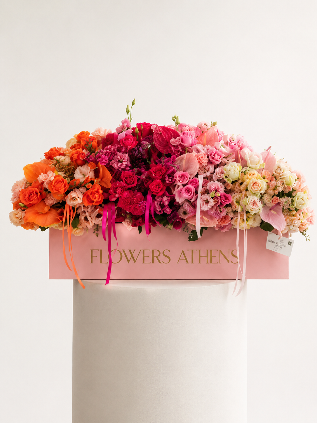 Colorful Rose & Flower Arrangement in a Box | Flowers Athens